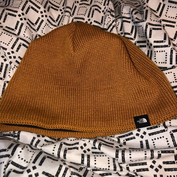 The North Face Accessories - North Face Mustard and Grey Beanie